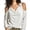 White, variant on Women Blouse Cowl Neck Cold Shoulder Long Sleeve Pockets Casual Loose Fit Velvet Top Streetwear Fall Winter Outerwear