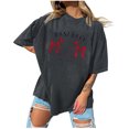 thumbnail image 2 of Birdeem Fashion Womens Printed Casual Round Neck Short Sleeve Pullover, 2 of 11