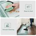 thumbnail image 4 of Anti Fatigue Kitchen Mat 17.3"x29", Padded Kitchen Floor Mats Non Slip, Waterproof Kitchen Mat for Floor, Farmhouse Comfort Standing Mat for Laundry, Office, Sink, Desk Green, 4 of 6