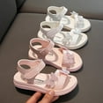 thumbnail image 7 of Conairie Sandals For Girls Open Toe Adjustable Strap Butterfly Princess Sandals Shoes Childrens Lightweight Soft Casual Beach Sandals Pink 11-11.5 Y, 7 of 7