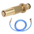 thumbnail image 2 of Conector de grifo de manguera de latón, adaptador de tubería de agua de jardín roscado, 2 of 8