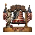 thumbnail image 4 of USA 250th Anniversary Wooden Desktop Decor, 2D Freestanding Patriotic Ornament for Home Desk Office Shelf, Independence Day Commemorative Keepsake, 1776-2026 Semiquincentennial Decor, 4 of 7