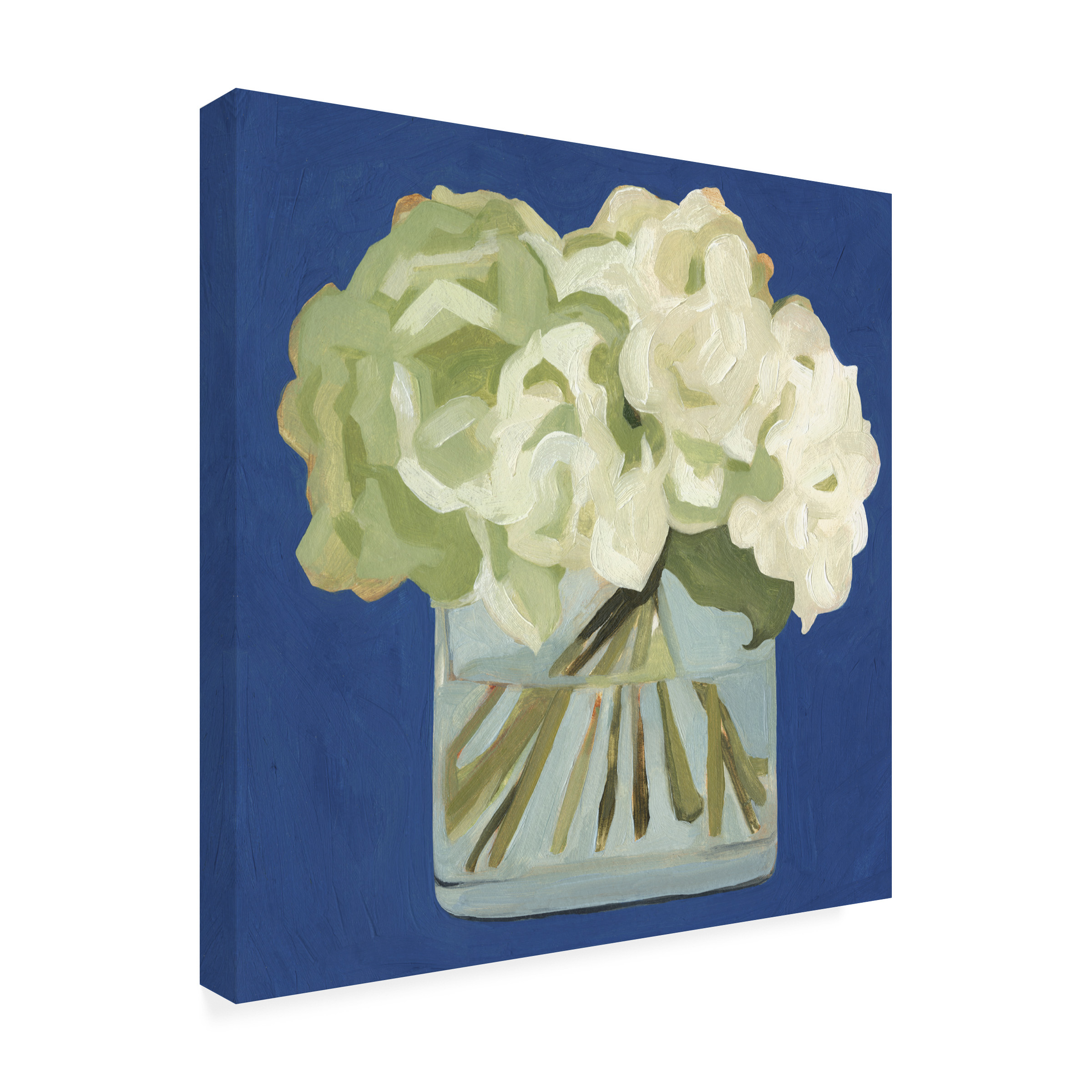 Trademark Fine Art Emma Scarvey White Hydrangeas Ii Canvas Wall Art - 35x35
