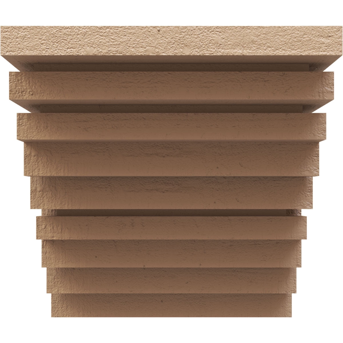 7"W x 7"D x 7"H Wide Landon Rough Cedar Woodgrain TimberThane Corbel, Primed Tan