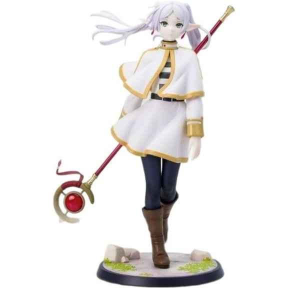 New Frieren Figure, Standing Frieren Anime Figures 25cm/9.8inch PVC Character Figurine Cosplay Model Collectible Handicrafts for Anime Fans Gift