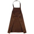 thumbnail image 5 of Plain Apron Front Pocket for Butchers Kitchen Cooking Craft Baking Waiter - Brown, 5 of 5