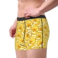 thumbnail image 2 of Yiaed Cool Duck With Yellow Strip Print Men's Soft Cotton Boxer Shorts Breathable Boxers Underwear Moisture-Wicking Underwear Stretch Boxer Briefs for Man-Small, 2 of 5