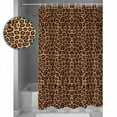 thumbnail image 3 of Abstract Leopard Texture Shower Curtain for Bathroom, Wild Animal Skin Pattern Waterproof Shower Curtains Washable Quick Dry with Hooks Bathtub Curtains 36x72 IN, 3 of 7