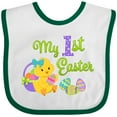 thumbnail image 3 of Inktastic My First Easter Cute Chick and Eggs Boys or Girls Baby Bib, 3 of 4