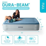 (3 pack) Intex 15 Essential Rest Dura-Beam Airbed Mattress with Internal Pump included - FULL