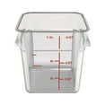 thumbnail image 2 of Carlisle 1195307 8.75 in. x 8.75 in. x 9 in. 8 quart Plastic Squares Polycarbonate Food Storage Container - Clear, 2 of 4