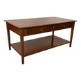 thumbnail image 3 of Solid Bamboo Coffee Table with Drawers Natural, 3 of 5