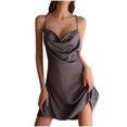 thumbnail image 3 of uublik Womens Valentines Lingerie Lace Sexy Deep V Backless Nightdress Sexy Dress, 3 of 5