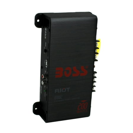 NEW BOSS R1002 200W 2-Channel RIOT Car Audio High Power Amplifier Amp 200 (Best Amp Under 200)