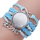 thumbnail image 1 of Pulsera tejida con transferencia de calor, pulsera en blanco, hecha a mano, material de base para bricolaje, joyería, 1 of 5