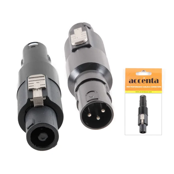 Audio Adapter Xlr 3-Pin Plug To Speakon Male Plug
