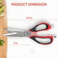 EXLEAF 4-In-1 Kitchen Scissors Ultra-Sharp Premium Stainless Steel ...