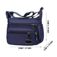 thumbnail image 2 of Women Multi Pockets Crossbody Bag Waterproof Nylon Single Shoulder Bag Travel Purses Handbags,Blue, 2 of 6