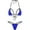 C-Blue, variant on ZQUUVOU Women's Halter Triangle Thong Bikini Sets High Cut Swimsuit Bathing Suit Swimwear (D-Orange,Free Size)