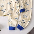 thumbnail image 5 of TTUHYWXI Baby Boy Clothes Pajama for Girls Fall Outfits Contrast Color Sweatshirts and Pants Fall Winter Set 2PC 3 6 12 18 24 Months 2T 3T 4T 5T, 5 of 5