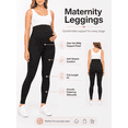 thumbnail image 5 of Sweet Hearts 2-Pack Maternity Leggings for Women- High Waist Maternity Pants Pregnancy Clothes for Women Made in USA, 5 of 7