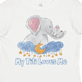 thumbnail image 4 of Inktastic My Titi Loves Me Cute Elephants Clouds Moon and Stars Boys or Girls Toddler T-Shirt, 4 of 5