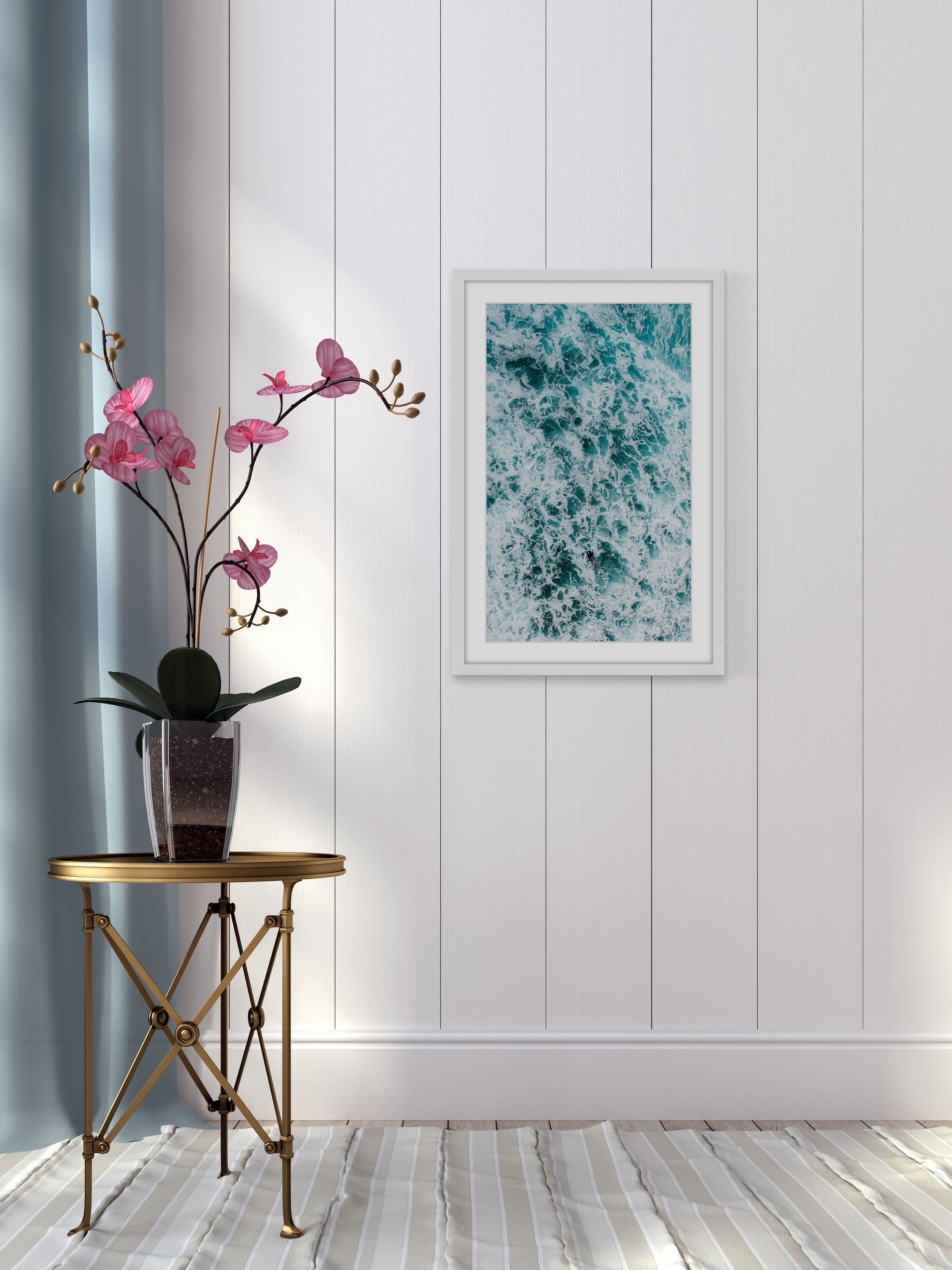 Marmont Hill Foam II by Hassan Ishan Framed Wall Art, 30" x 20"
