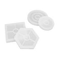 thumbnail image 2 of Moldes De Posavasos De Resina, 4 Piezas Material De Silicona Molde De Posavasos De Silicona Anti Deformación Cuadrado Hexágono Redondo Para Tazas Tapetes Para Decoración Del ANGGREK Silicone Coaster Mold, 2 of 8