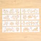 thumbnail image 1 of 8 Plantillas de Plantillas de Dibujo de Diario de Estilo Set DIY Card Plantillas de plantillas de dibujo, 1 of 5