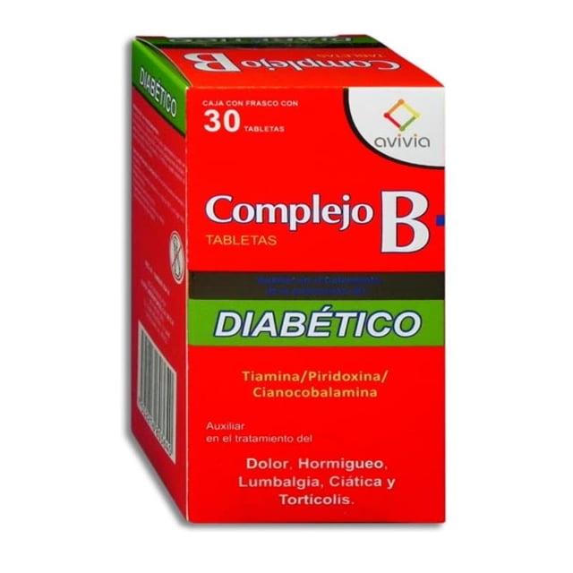 COMPLEJO B DIABE 100MG TAB C30 PACK TABLETA