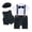 ZA-Black, variant on Baby Boy Clothes Suits Newborn Infant Baby Boys Gentleman Jumpsuit Button Romper Formal Clothes Blue,Size 0-3 Months