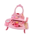thumbnail image 2 of Infantil de juguetes de maquillaje Juego de tocador Simulación de tocador Cosmética Toy tocador de madera Feje juguetes para niñas pequeñas Niños, 2 of 9
