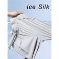 thumbnail image 4 of Summer Zip Pockets Sweatpants Men Sportswear Quick Dry Nylon Ice Silk Casual Track Pants Male Loose Sport Trousers, 4 of 6