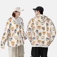 thumbnail image 4 of Fotbe Shiba Head Face Chaqueta con Protección Solar UPF 50+ para Hombre y Mujer, Camisa con Capucha y Bolsillos-Large, 4 of 7