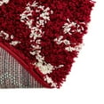 thumbnail image 3 of Unique Loom Moroccan Trellis Shag Collection Area Rug - Meknes (6' 1" Round Burgundy Red/Ivory), 3 of 6