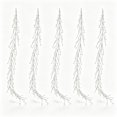thumbnail image 2 of Christmas Tree Crystal Ornaments, Clear Acrylic Teardrop Hanging Branches, Sparkling Icicle Style Decor, Pearl Bead Garland for Xmas Tree, Winter Wedding & Holiday Party Decor 47Inch, 2 of 6