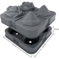 thumbnail image 2 of Ice Cube Tray, 2.5 Inch Ice Cube Silicone Molds, 2 Cavity Rose 2 Diamond Ice Ball Maker, 2 of 4