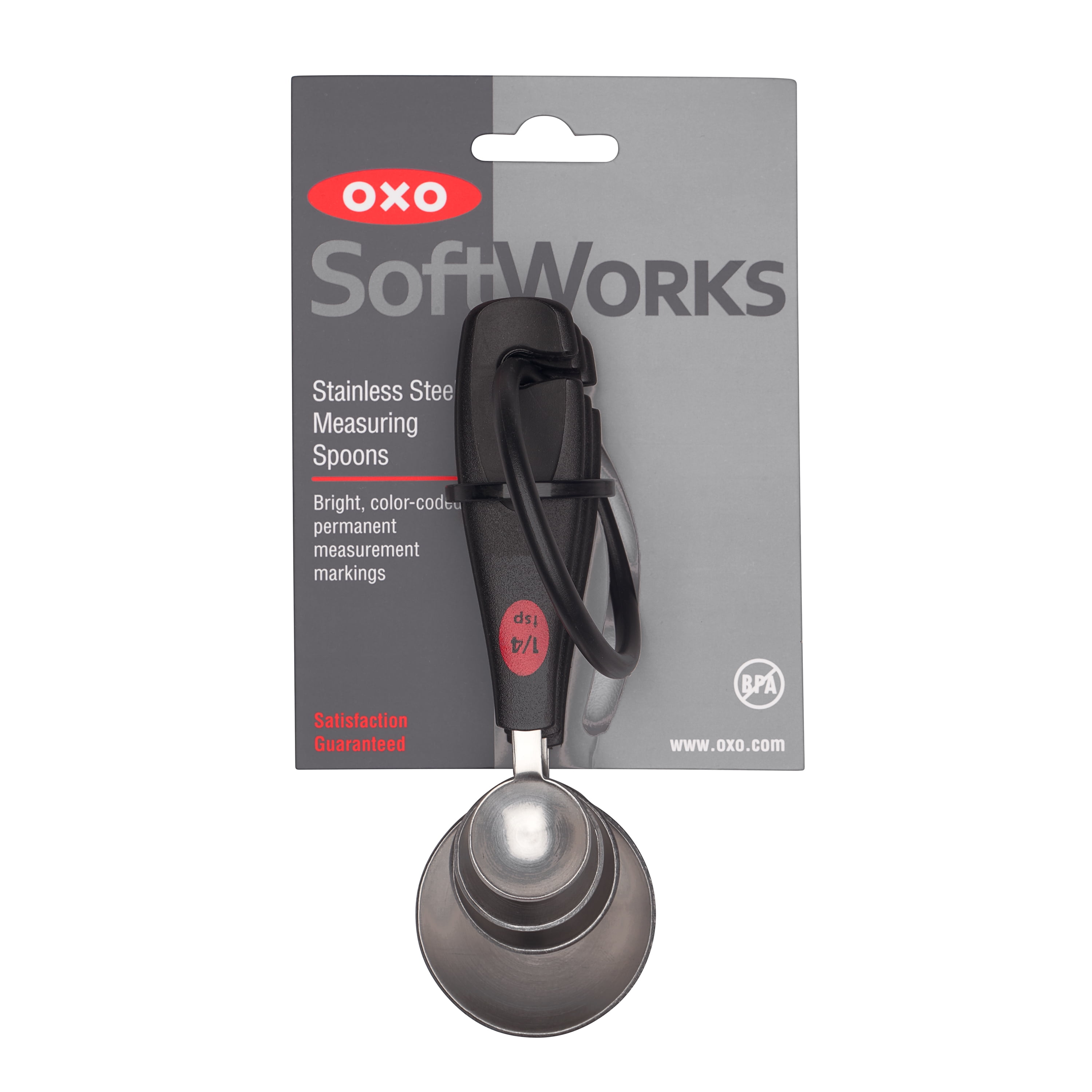 OXO Softworks Stainless Steel 4 Piece Measuring Table Spoons