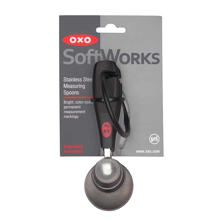 OXO Softworks Measuring Spoons, 4-Piece Stainless Steel photo 8