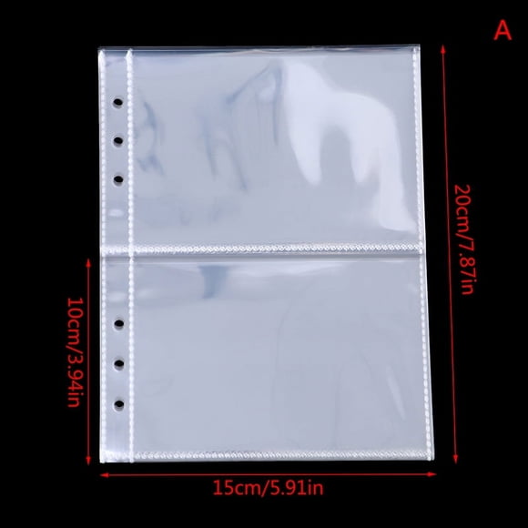 yunhuifeng A5 Photo Album Refills for A5 Album Binder, Holds KPOP Lomo Cards Photocard Game Cards (10 Pack)