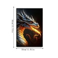 thumbnail image 2 of Diceymbol Diamond Art Kits for Adults 15.74 Inch, Fantasy Dragon 5D Rhinestone Gem Art Painting for Bedroom Living Room Wall Decor, 2 of 6