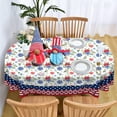 thumbnail image 4 of 4th of July Tablecloth Oval 52x70 Inch, Patriotic Fourth of July Oval Tablecloth, Oval 4th of July Table Cloth for Party Dinner Decor, 4 of 6