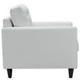 thumbnail image 3 of Fauteuil LexMod en Cuir Empreint de Blanc, 3 of 5