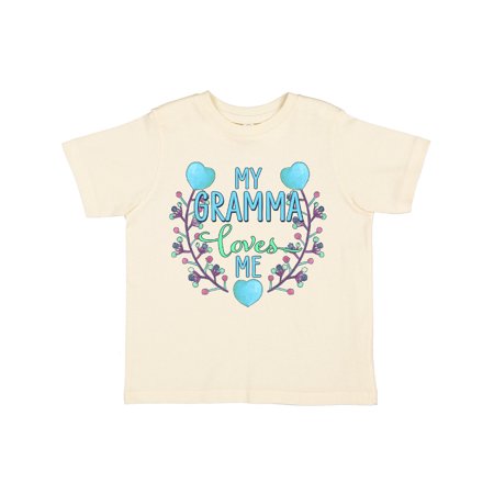 

Inktastic My Gramma Loves me- painted flowers and hearts Gift Toddler Boy or Toddler Girl T-Shirt