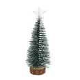 thumbnail image 5 of Dserfhy Mini Christmas Tree Small Artificial Snow Flocked Pencil Tree with LED Lights Tabletop Tree Ornaments with Wooden Base for Xmas Home Decor, 5 of 8