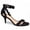 Black Micro Suede, variant on Chinese Laundry Womens Rubie Faux Leather Scalloped Dress Sandals