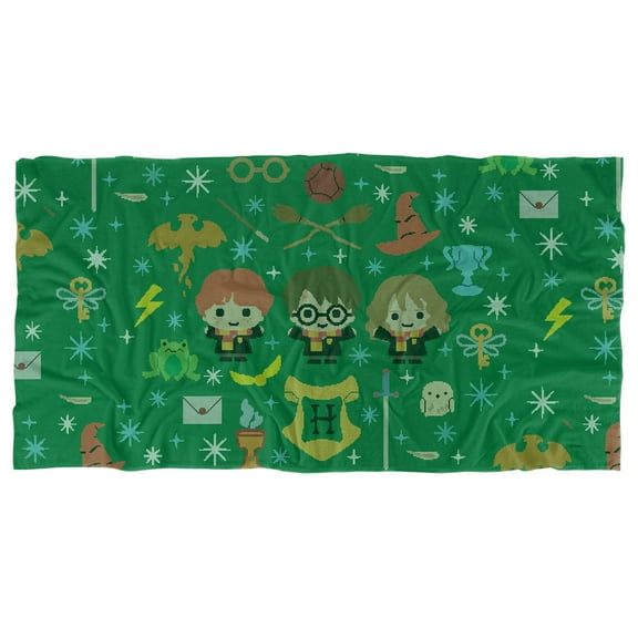 Harry Potter and The Deathly Hallows Part 2 Beach Towel, 30'x60' Chibi Holiday Beach Towel