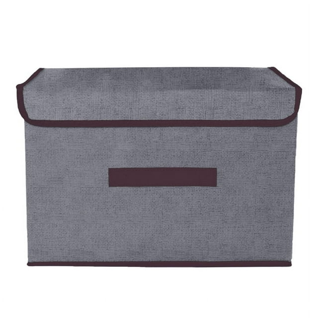 Boîtes de Rangement Pliables avec Couvercles en Tissu Lavable