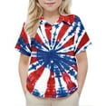 thumbnail image 4 of FamilyThread Kids American USA Flag Patriotic T Shirts 4th of July Summer T-Shirt for Boys Girls Short Sleeve American Flag Holiday Patriotic Tops, 4 of 9