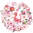 thumbnail image 6 of Vivid Cherry Blossom Stickers, Waterproof Cherry Blossom Sticker for Water Bottle Laptop Phone Cases Planner Skateboard Luggage Helmet Party Favor Decor, Ideal for Adults Teens Teacher Rewards, 6 of 9